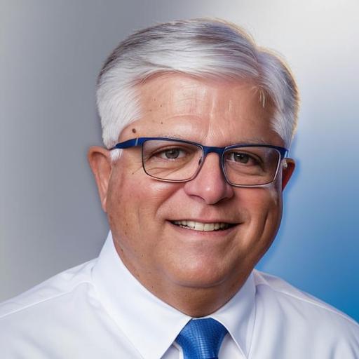 Jim Crisafulli wearing a white shirt with a blue tie